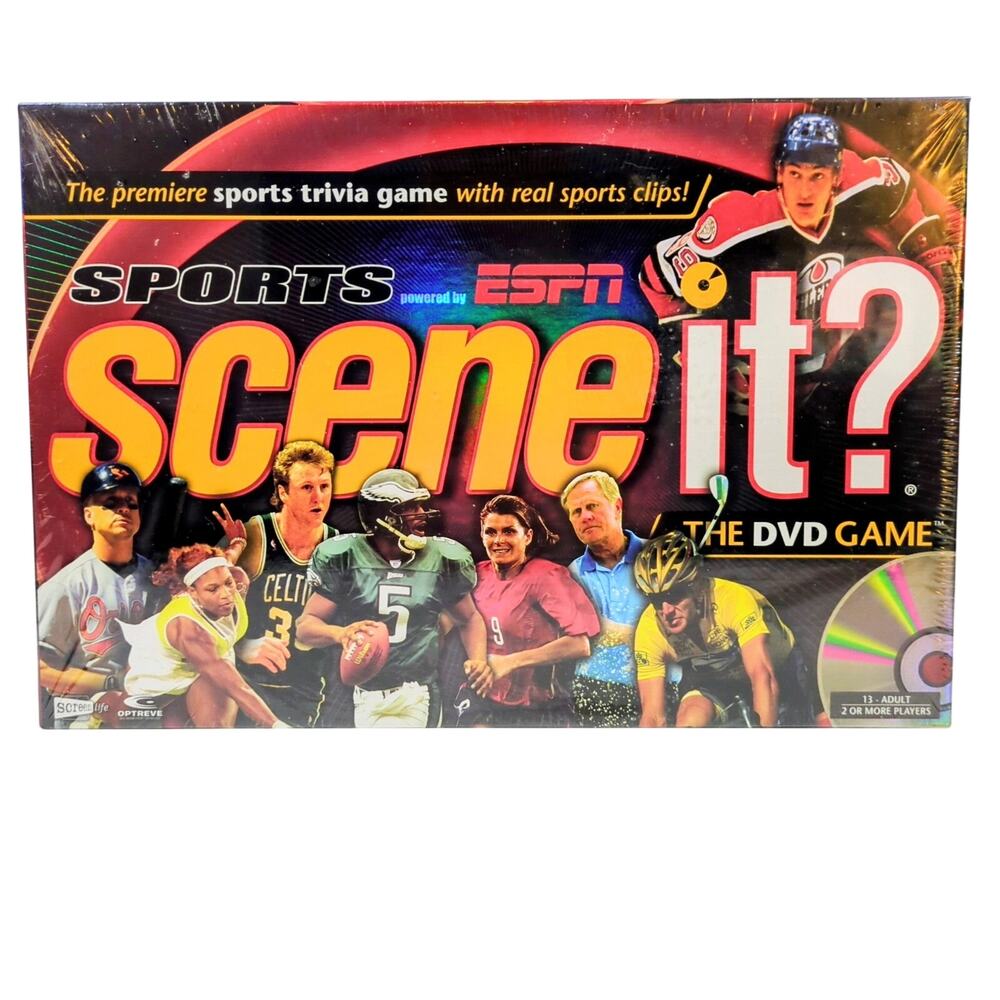 Sports Scene It? The DVD Game ESPN Trivia Board Game Factory Sealed 2005
